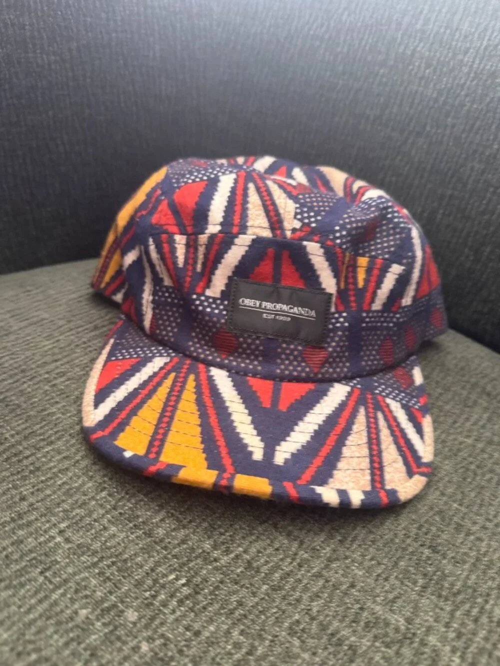 Obey Propaganda 5 Panel Hat Southwestern Print OSFM - new never worn